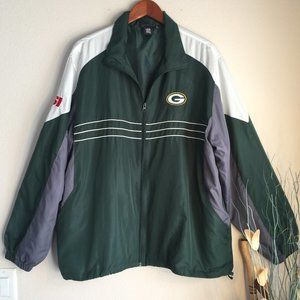 NFL Reebok Green Bay Packers windbreaker Team colors XL Team Apparel